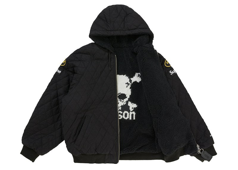 Supreme Vanson Leathers Reversible Quilted Hooded Jacket