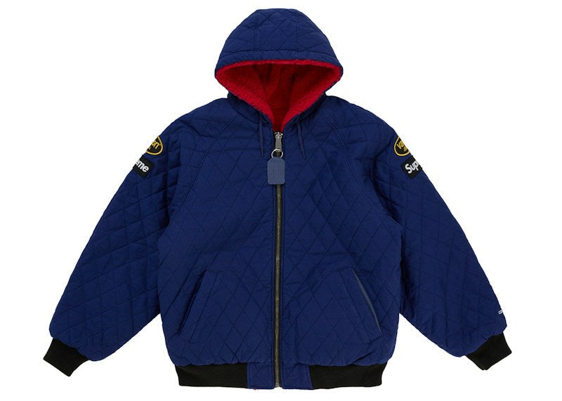 Supreme Vanson Leathers Reversible Quilted Hooded Jacket
