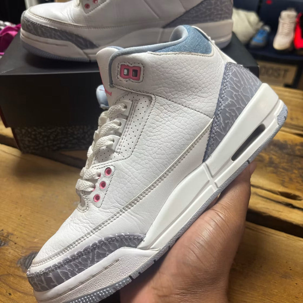 Used - Air Jordan 3 Retro White Cobalt Bliss (GS) - US 7Y - detail 4