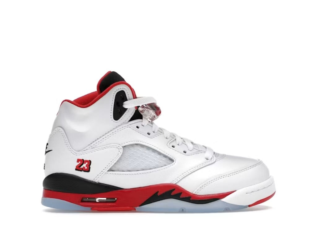 Used - Air Jordan 5 Retro Fire Red Black Tongue (2025) (GS) - US 5.5Y - catalog main image