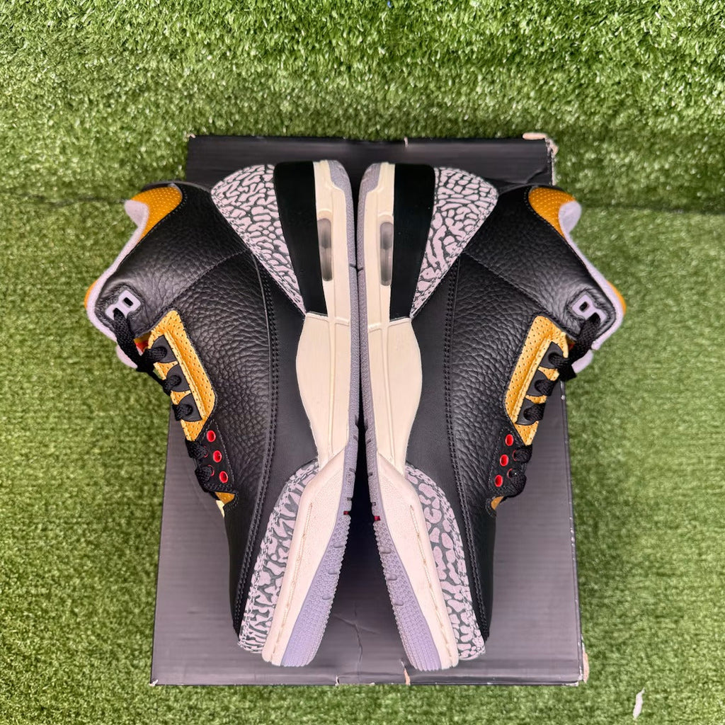 Used - Air Jordan 3 Retro Black Cement Gold (Women's) - US W 9 - detail 4