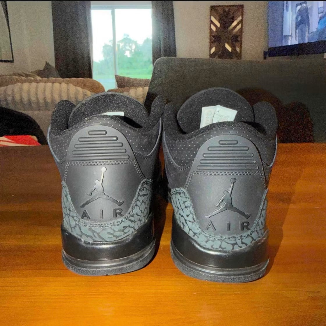 Used - Air Jordan 3 Retro Black Cat (2025) (GS) - US 6.5Y - detail 4