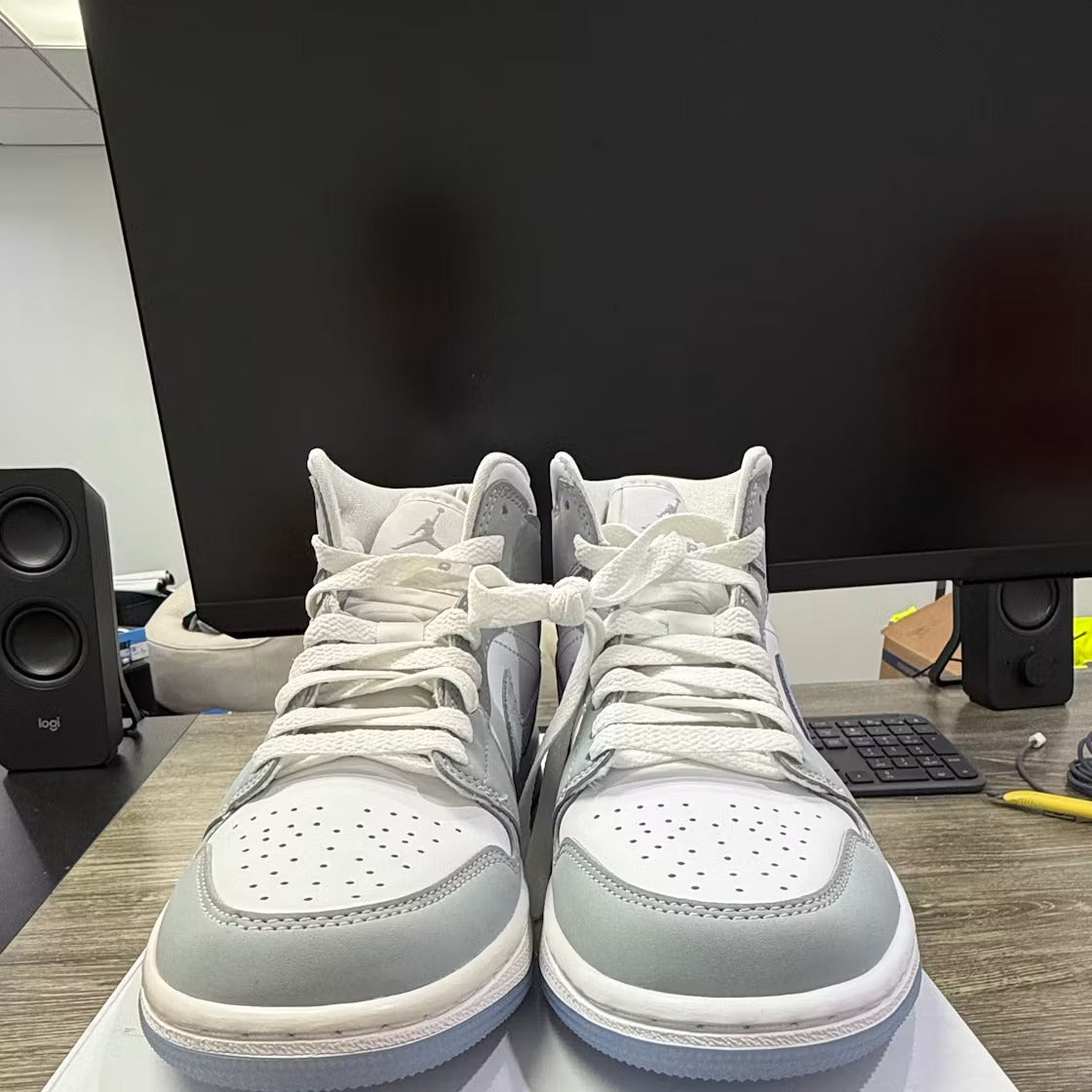 Air Jordan 1 Mid Wolf Grey Aluminum (Women's) - US W 8 - New - Other - detail 1