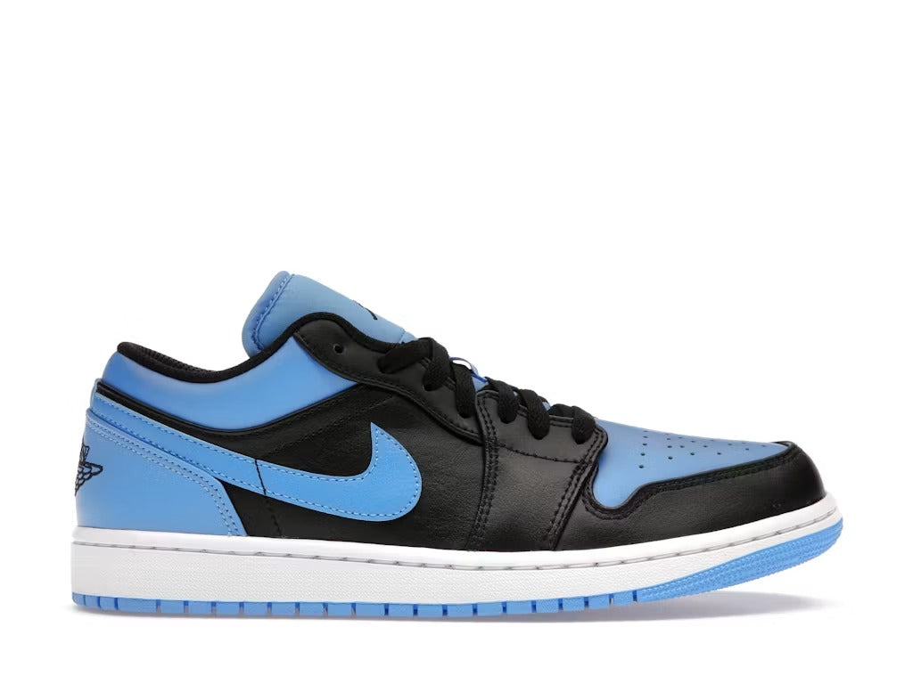 Used - Air Jordan 1 Low Black University Blue - US M 8 - catalog main image