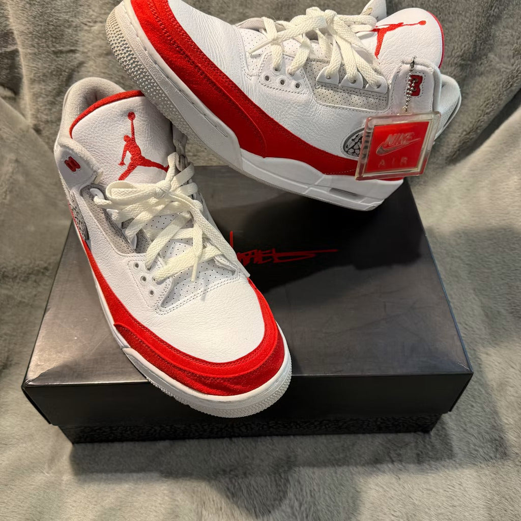 Used - Air Jordan 3 Retro Tinker White University Red - US M 13 - detail 1