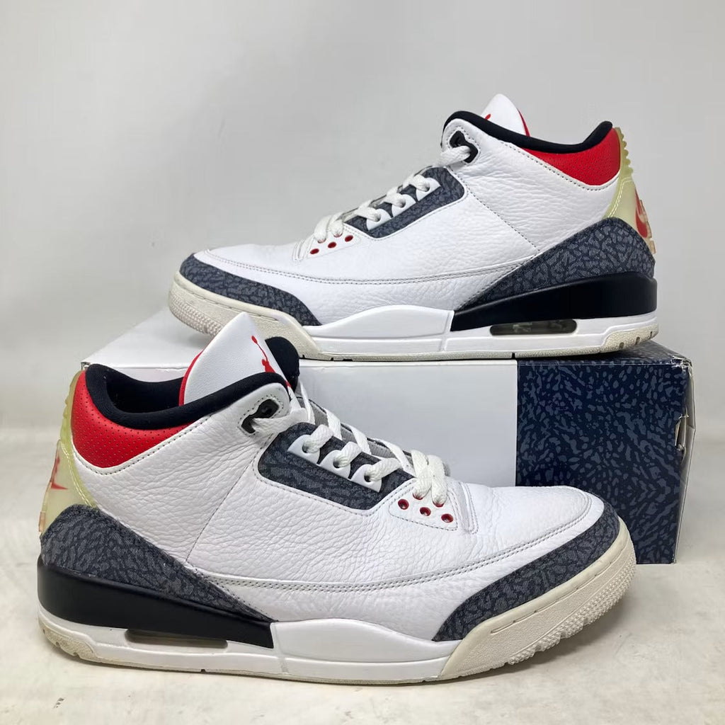 Used - Air Jordan 3 Retro SE Fire Red Denim (2020) - US M 12 - detail 2