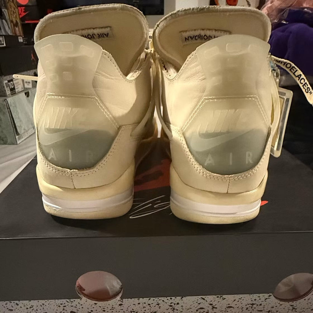 Used - Air Jordan 4 Retro Off-White Sail (Women's) - US W 12 - detail 3